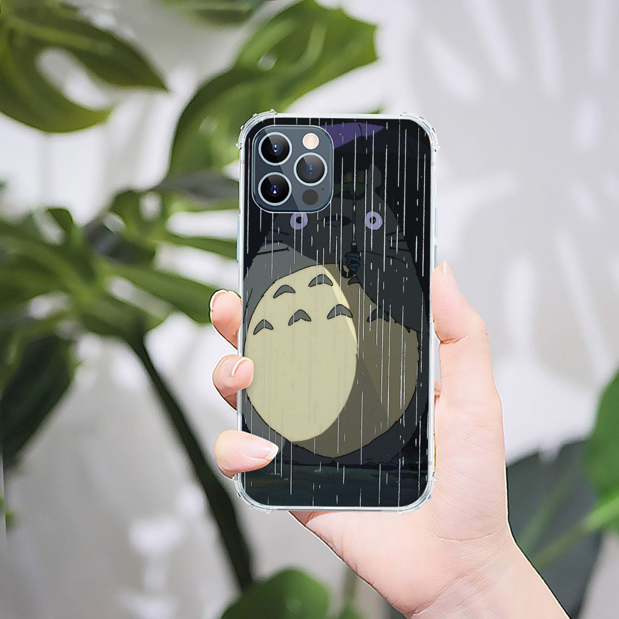 （画像用） となりのトトロ 草壁メイ 草壁サツキ My Neighbor Totoro Satsuki Kusakabe Mei Kusakabe 【iPhone 12シリーズ対応】透明スマホケース（クリアソフトケース）
